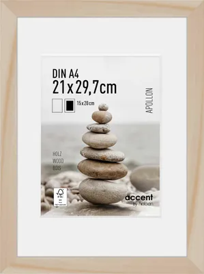 Produktbild von accent by nielsen Holz Bilderrahmen Apollon, 21x29,7 cm (A4), Natur