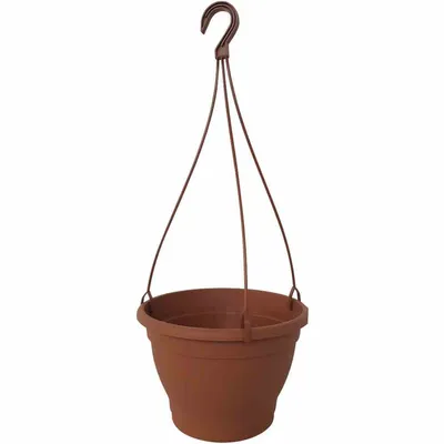 Produktbild von Hängeampel Ø 30 x 20 cm, terracotta Pflanzgefäß aus Kunststoff
