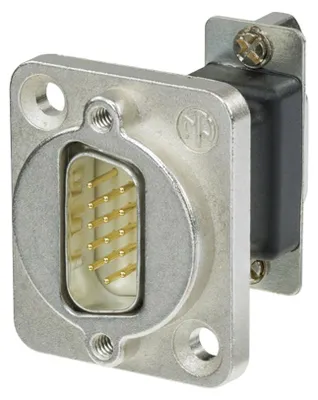 Image de Neutrik NADB15MF Kabeladapter D-SUB Schwarz - Silber (NADB15MF)