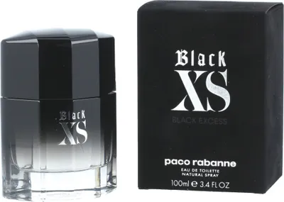 Produktbild von Rabanne Black XS 100ml, Männer, 100 ml, Nicht nachfüllbare Flasche, Zitrone, Kalamanzi, Calabrese lemon, Zimt, Praline