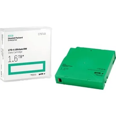 Produktbild von HPE C7974AN, Leeres Datenband, LTO, 800 GB, 1,6 TB, Grün, 33 cm (13")