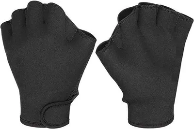 Produktbild von Schwimmhandschuhe, Wasserdichtigkeitstraining, Fitness-Tauchen, Schwimmhandschuhe, Pedale, Schwimmkleidung für Männer und Frauen, Anfänger - schwarz - L