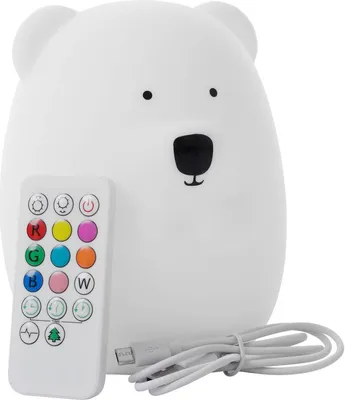 Image de Lampe de chevet en silicone pour enfants LED USB + télécommande
