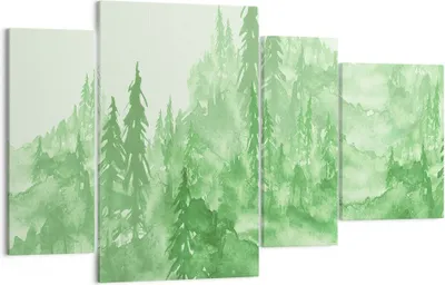 Produktbild von Bild auf Leinwand - Leinwandbild - Wald Baum Natur - 120x70cm - Wand Bild - Wanddeko - Wandbilder - Leinwanddruck - Bilder - Kunstdruck - Wanddekoration - Leinwand bilder - Wandkunst - DL120x70-4046