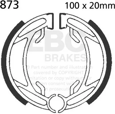 Immagine prodotto di Ganasce freno EBC 873 (1 set)