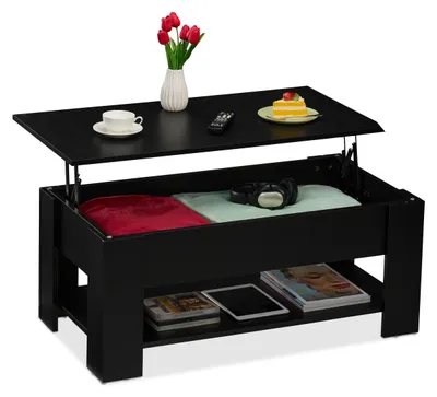 Image de Table basse moderne pliante avec espace de rangement