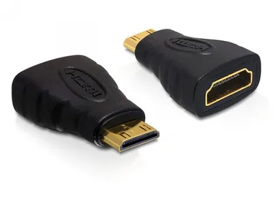 Produktbild von Delock High Speed HDMI - HDMI-Adapter - mini HDMI männlich zu HDMI weiblich