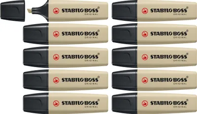 Produktbild von STABILO Textmarker -  BOSS ORIGINAL NatureCOLORS - 10er Pack - schlammgrün