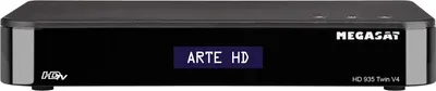 Produktbild von Megasat HD 935 Twin V4, Satellit, Full HD, DVB-S, DVB-S2, NTSC, PAL, 1920 x 1080 Pixel, 1080p