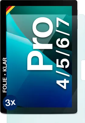 Produktbild von moex® 3x Schutzfolie kompatibel mit Microsoft Surface Pro 4/5/6/7 - Displayschutzfolie dünn Folie, Klar
