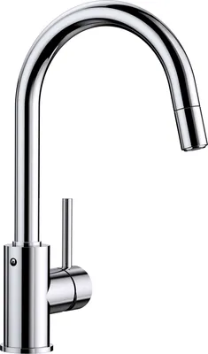 Produktbild von Blanco Küchenarmatur Mida-S - Wasserhahn schwenkbar mit Schlauchauszug druckfest - Armatur, Metall verchromt