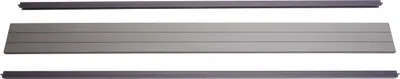Produktbild von Abschluss-Set für WPC-Sichtschutz Savoie, Abschlussprofil Windschutz, Alu-Pfosten  180cm, grau