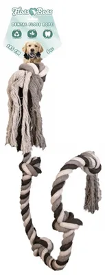Produktbild von Floss Toss Dental Rope mit 5 Knoten, Maße: 185 cm