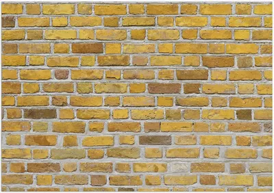 Produktbild von Wallario XXL Outdoor-Poster für Garten oder Balkon, Motiv Ziegelsteinwand in gelb - Backsteine, in ca. 400 x 280 cm