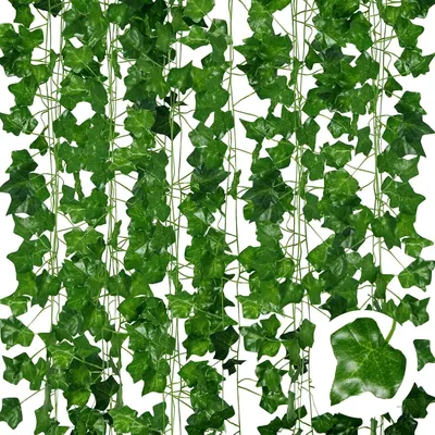 Produktbild von Künstliche Efeugirlande 6er-Set 210 cm Kunststoff Grün Innen Außen