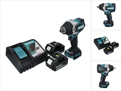 Produktbild von Makita DTW 701 RG Akku Schlagschrauber 18 V 700 Nm 1/2" XPT Brushless + 2x Akku 6,0 Ah + Ladegerät
