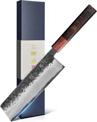 Imagen del producto de Nakiri Koksmes, extremadamente afilado, 18 cm, ideal para la cocina