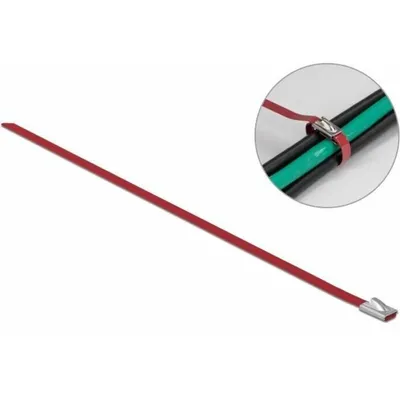 Produktbild von DeLOCK 18777, Stahl, Rot, 200 mm, 4,6 mm, 10 Stück(e)
