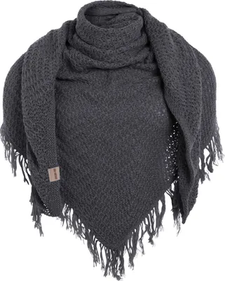 Produktbild von Knit Factory Amber Dreiecksschal - Anthrazit - 190x85 cm