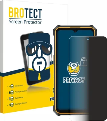 Produktbild von BROTECT Sichtschutzfolie für Ulefone RugKing 3 Pro Anti-Spy Privacy Sichtschutz Blickschutz Folie Blaulicht-Schutz