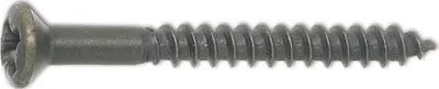 Produktbild von DIN7995 3.0 x 35 Pozidriv 1 Messing brüniert Holzschraube Linsensenkkopf