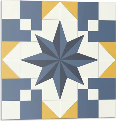 Immagine prodotto di Motivo geometrico a stella - Piastrelle autoadesive - Piastrelle da parete - Pannelli da parete - Piastrelle autoadesive per il bagno - Piastrelle autoadesive per la cucina - Carta da parati autoadesiva - Decorazione murale - 4 Unità 50 x 50 cm