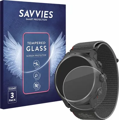 Produktbild von 3x Savvies Schutzglas für Coros Apex 2 Pro Displayschutz 9H Glas klar transparent