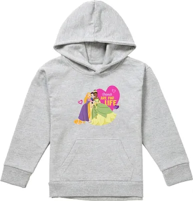 Produktbild von Disney Princess - "Friends Are For Life" Kapuzenpullover für Kinder, Valentinstag TV23005 (152-158) (Sportliches Heather)
