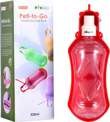 Obrázek produktu pro Peti-to-Go přenosná láhev na vodu pro psy 520ml Red