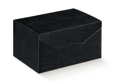 Immagine prodotto di Scatola regalo in carta patinata nera, dimensioni 44x34x37cm, 20 pezzi.