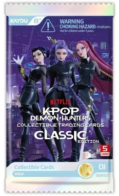 Zdjęcie produktu dla Zestaw Kayou Booster-Pack do gry KPop Demon Hunters - World Tour, karty kolekcjonerskie - Edycja Klasyczna - 001B, folia S1-B