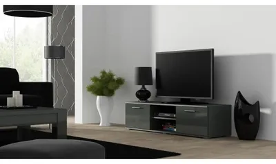 Produktbild von Cama SOHORTV140SZ/SZ, Grau, Partikelbord, Grau, Partikelbord, 1 Regale, Laminat