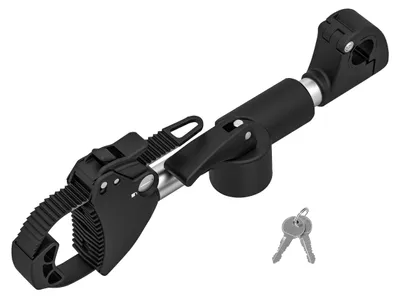 Produktbild von EUFAB 11247 Verstellbarer Strap-Rahmenhalter 27cm, Schwarz/Silber