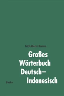 Produktbild von Großes Wörterbuch Deutsch-Indonesisch