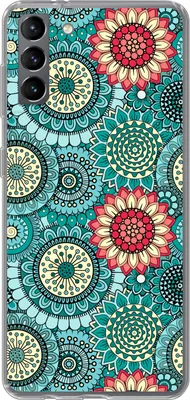 Produktbild von MuchoWow® Handyhülle Schutzhülle Hülle für Telefoonhoesje Samsung Galaxy S21 Plus Mädchen - Blumen - Muster - Mädchen - Kinder - Kinder Silikon Softcase Handy Hülle - Handy-Tasche