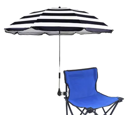 Produktbild von Sonnenschirm für Stuhl mit Verstellbarem Klemmen - UV-Schutz Bis 50+