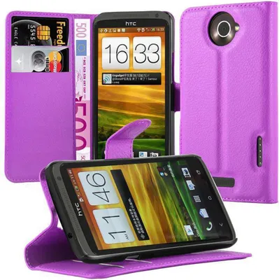 Obrázek produktu pro Cadorabo pouzdro pro HTC ONE X / X+ Protective Case in Purple Pouzdro na mobil s magnetickým zavíráním