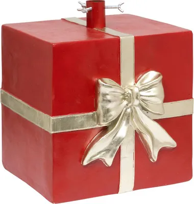 Produktbild von Geschenk-tannenbaumständer magnesia 30x27x35cm rot - Feeric Lights & Christmas