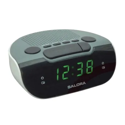 Obrázok produktu pre Salora CR612, Digitálny budík, Kolo, Čierna, Šedá, Biela, Digitálny, Klasika, LED