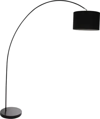 Produktbild von Steinhauer Stehleuchte Solva 1-flammig Schwarz Matt 170x35cm