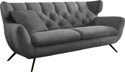 Produktbild von KAWOLA Sofa CHARME 3-Sitzer Cord grau
