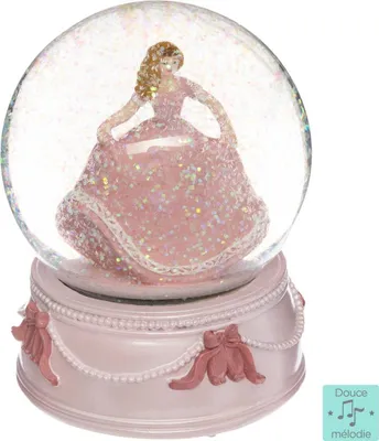 Produktbild von Musikalische Schneekugel "Princesse" - H. 13 cm - Atmosphera créateur d'intérieur
