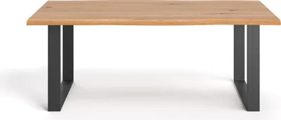 Image de Table Acad en bois massif, 180x90 cm, chêne
