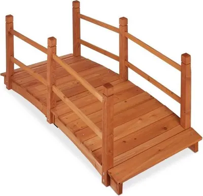 Obrázok produktu pre Drevený most cez rybník so zábradlím