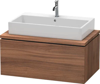 Produktbild von Konsolenunterschrank L-CUBE 400x920x547mm nussbaum natur nussbaum natur