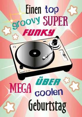 Produktbild von Geburtstag - Soundkarte A5 im Format 14,8 x 21 cm - Einen top