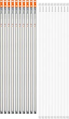 Image de 10 tubes LED Ledvance Smart+ T8 EM 120 cm 18 W = 36 W, culot G13, 2300 lm, CCT 2700 K-6500 K, dimmables, compatibles avec l'application Google et Alexa, WiFi