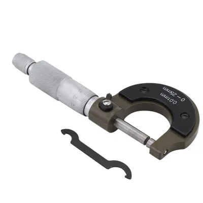 Obrázek produktu pro Mikrometr, vnější mikrometr, tloušťkoměr, mikrometr 0-25 mm, vnější mikrometr