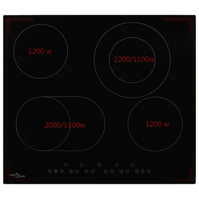Immagine prodotto di Piano Cottura in Vetroceramica con 4 Zone e Controlli Touch 6600 W