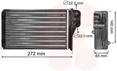 Obrázok produktu pre VAN WEZEL Výmenník tepla pre vnútorné vykurovanie 40006292